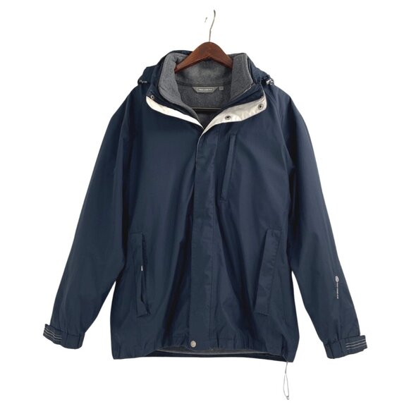 Pro Cam-Fis Gore-Tex Mens Medium Waterproof Jacket Nylon Fleece-Lined Navy - Picture 1 of 11